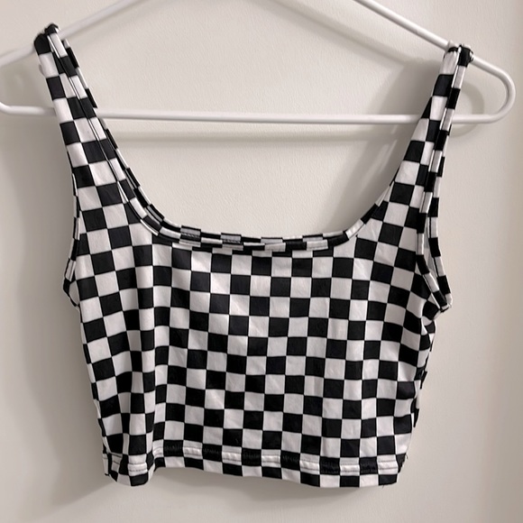 SHEIN Tops - Checkered crop top